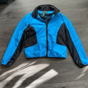 Ralph Lauren Active Ladies Jacket Robin Egg Blue & Black Spring Size Large